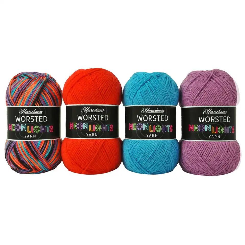 Herrschners Worsted 8 Neon Lights Yarn Pack