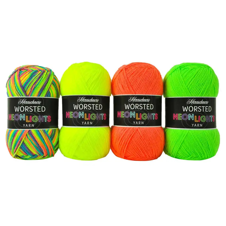 Herrschners Worsted 8 Neon Lights Yarn Pack