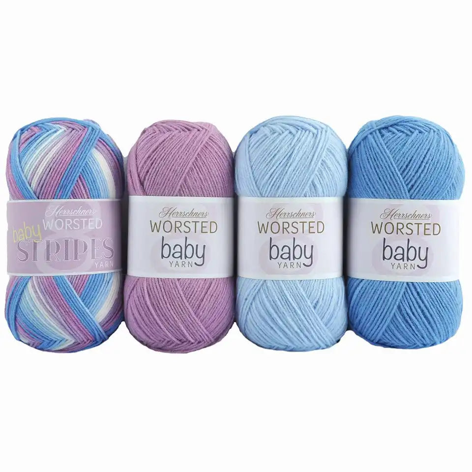 Herrschners Worsted 8 Baby Stripes Yarn Pack