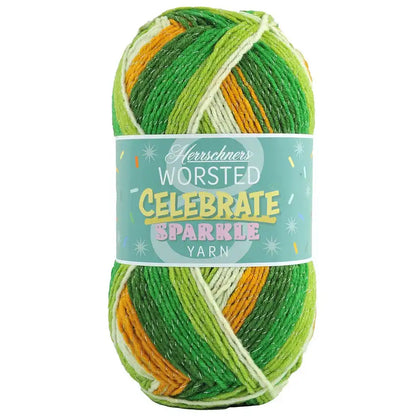 Herrschners Worsted 8 Celebrate Sparkle Yarn