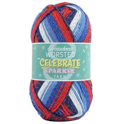 Herrschners Worsted 8 Celebrate Sparkle Yarn