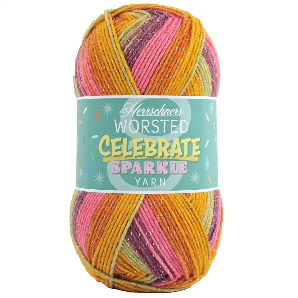 Herrschners Worsted 8 Celebrate Sparkle Yarn