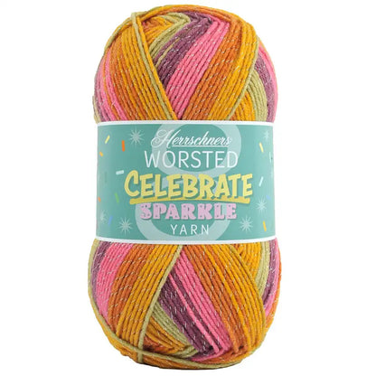 Herrschners Worsted 8 Celebrate Sparkle Yarn