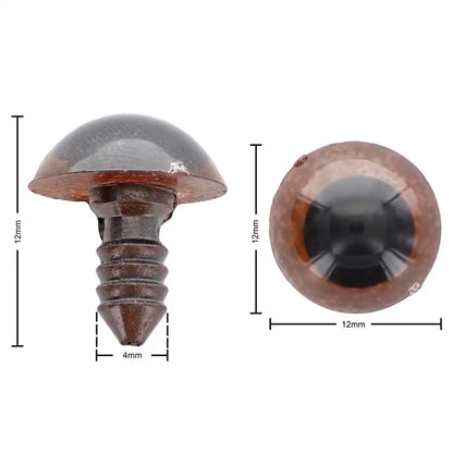 Leisure Arts Essentials Brown Safety Eyes - 15mm