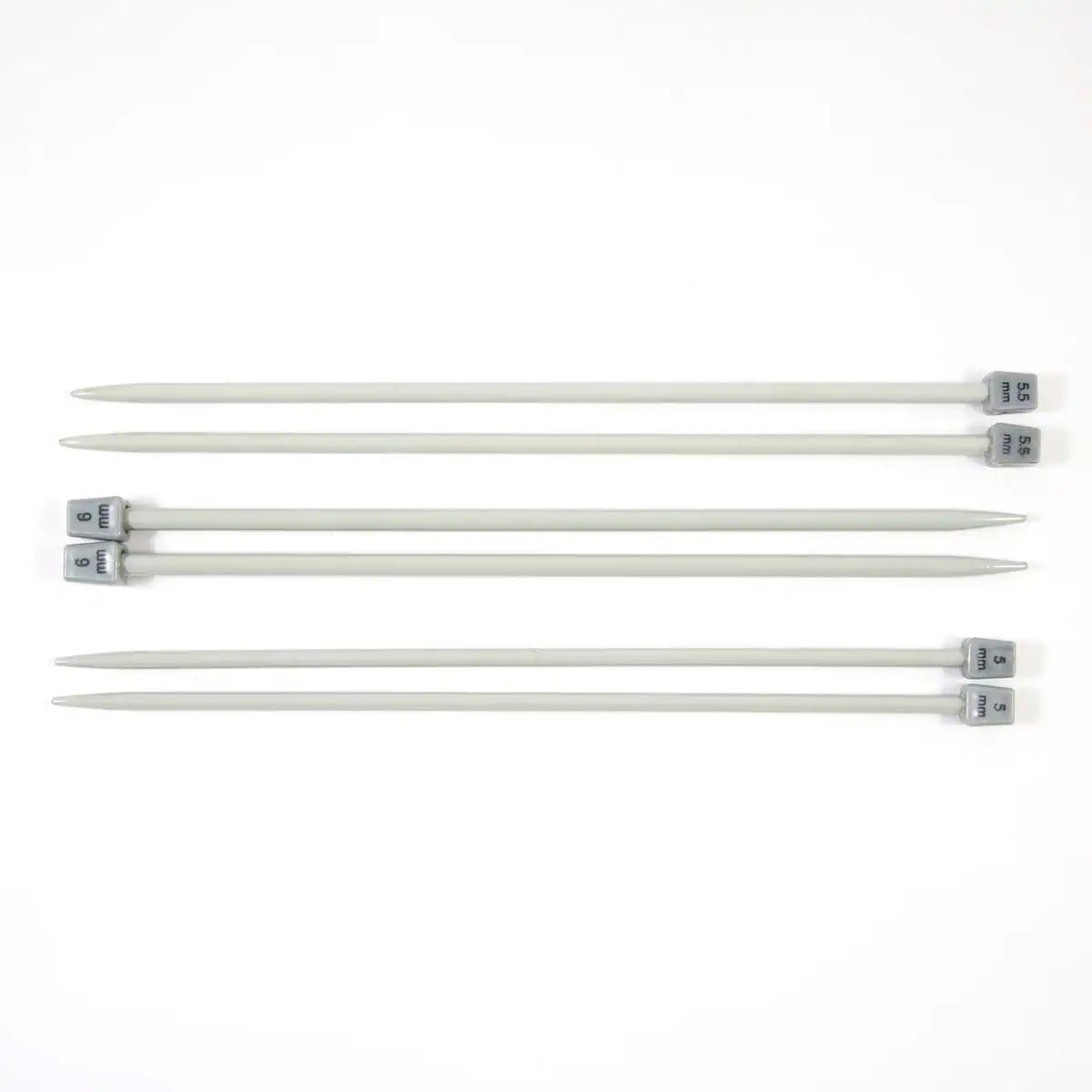 Herrschners 10" Aluminum Single Point Knitting Needles