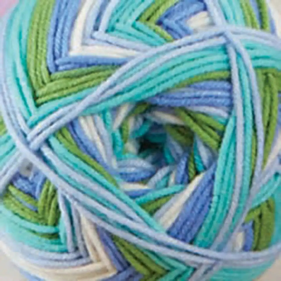 Herrschners Sherbet Swirls Blanket Crochet Kit