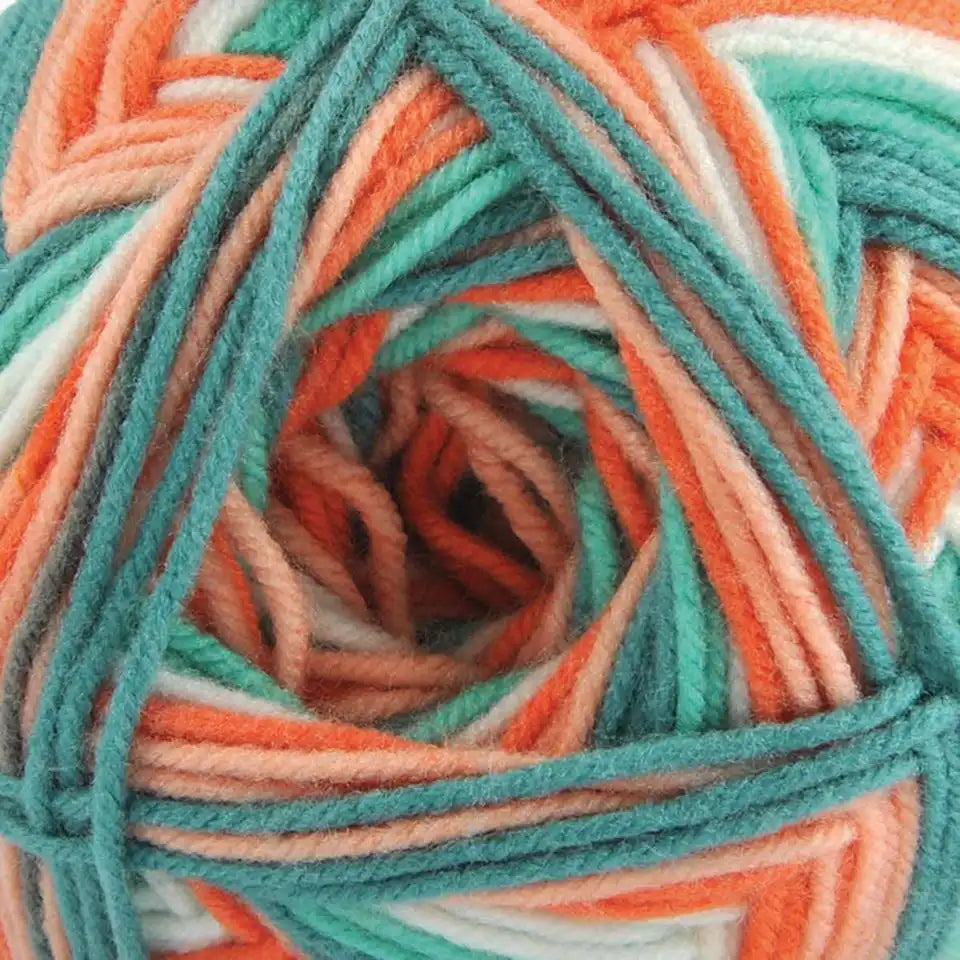Herrschners Sherbet Swirls Blanket Crochet Kit