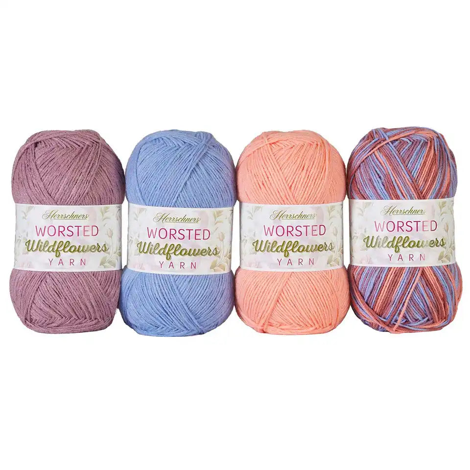 Herrschners Worsted 8 Wildflowers Yarn Pack