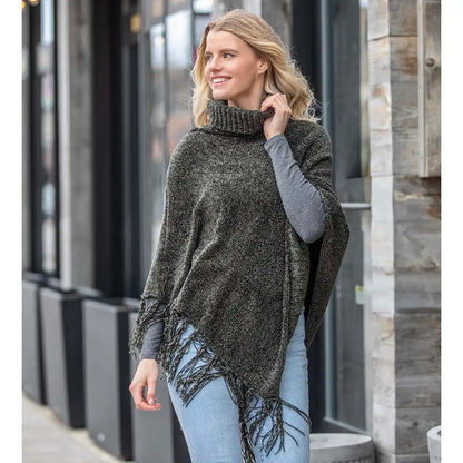 Britt's Knits Beyond Soft Cowl Neck Poncho