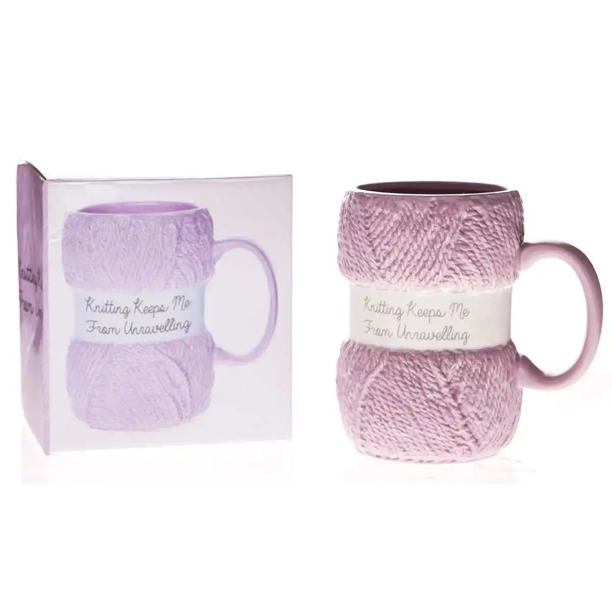 Knitting Mug - Unravelling