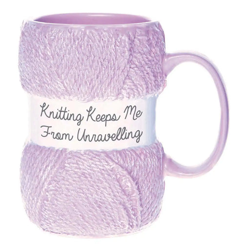 Knitting Mug - Unravelling