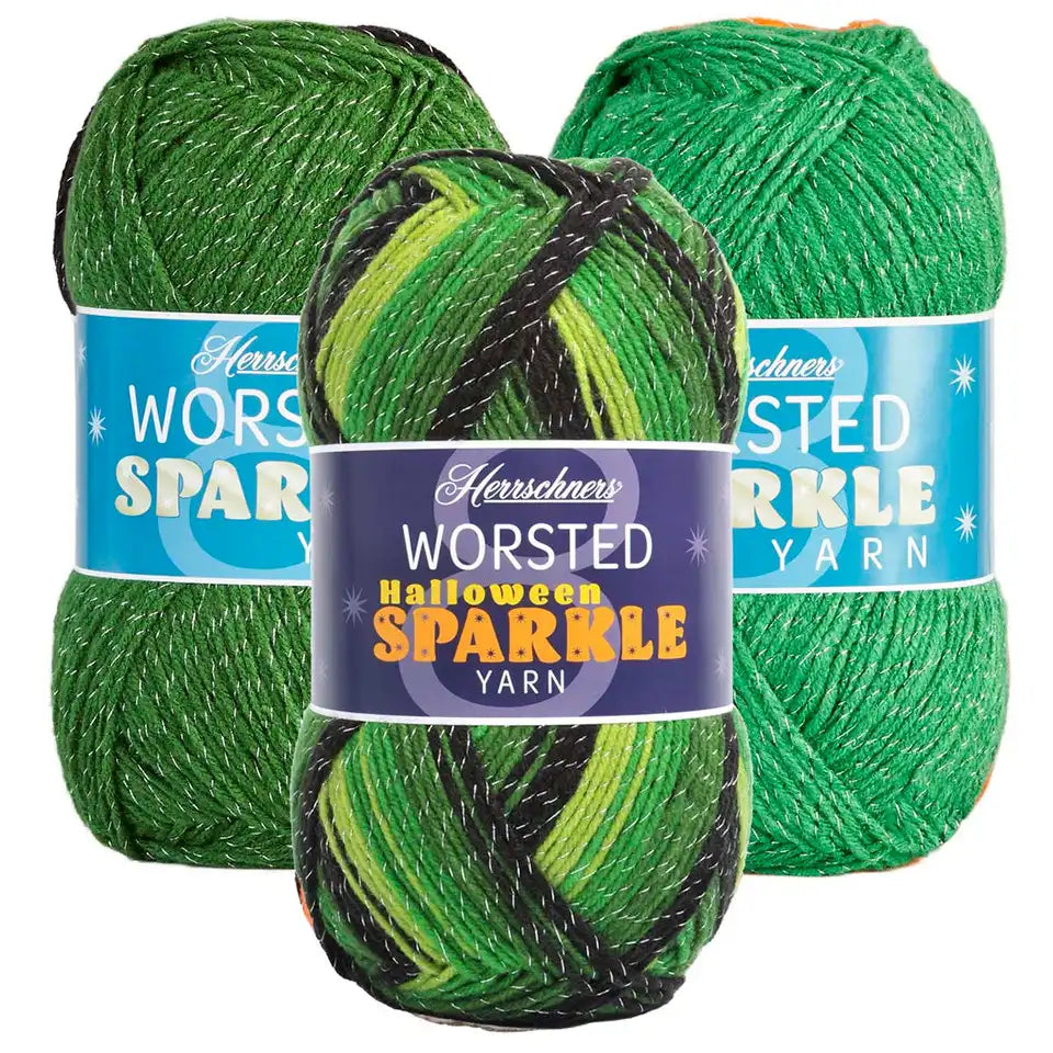 Herrschners Worsted 8 Halloween Sparkle Yarn Pack