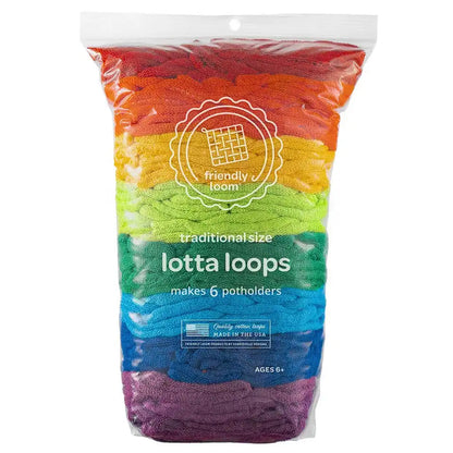 Friendly Loom Potholder Loom Lotta Loops Refills Craft Kit