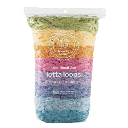 Friendly Loom Potholder Loom Lotta Loops Refills Craft Kit