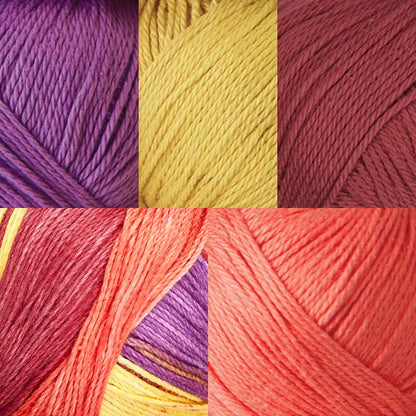 Willow Yarns Color-Coordinated Cotton Yarn Pack
