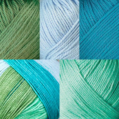 Willow Yarns Color-Coordinated Cotton Yarn Pack