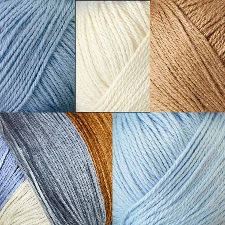 Willow Yarns Color-Coordinated Cotton Yarn Pack