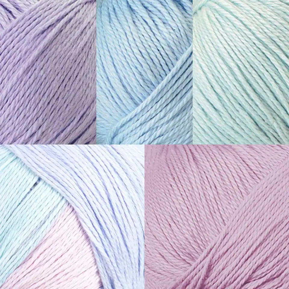 Willow Yarns Color-Coordinated Cotton Yarn Pack