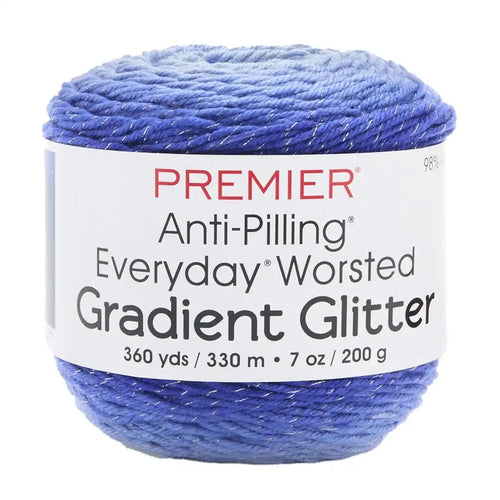 Premier Everyday Worsted Gradient Glitter Yarn
