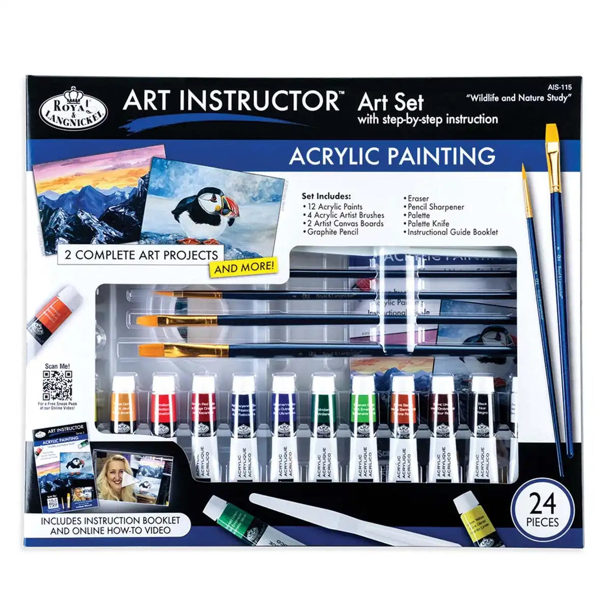 Royal Brush Winter Wildlife & Nature Study Acrylic Paint Set