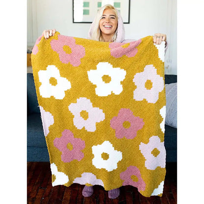 Lion Brand Flower Power C2C Blanket Crochet Pattern Free Download