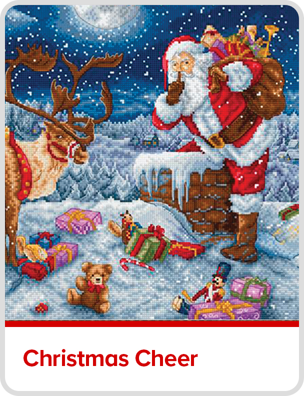 Christmas Cheer Santa needlework
